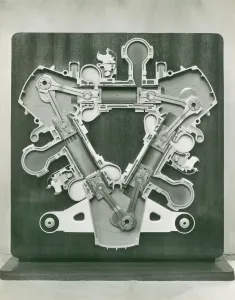 Motores Napier Deltic, sección transversal