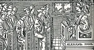 Historical Education Images Imprime: Interior of a school