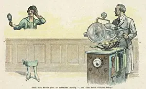 Science Fiction Illustrations Imprime: Invisibility Machine