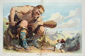Theodore Roosevelt Cartoon Imprime: Jack and the giant