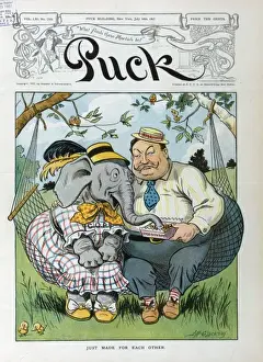 Puck Magazine Artwork Imprime: Just made for each other
