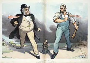 Puck Magazine Illustrations Online Imprime: Between two of a kind