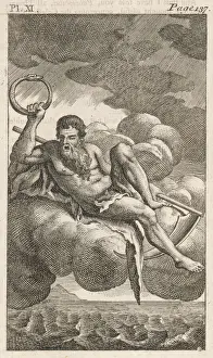 Classical Mythological Art Imprime: Kronos and Uroboros