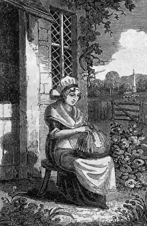 Historical Textile Industry Imprime: Lacemaker 1827