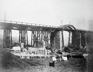 Brunel Imprime: Puente Landore de construcción, cerca de Swansea, País de Gales del Sur