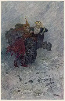 King Lear Art Imprime: Lear and the Fool