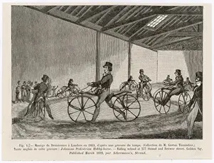 Early Bicycle Design Imprime: Learning to Ride Hobby