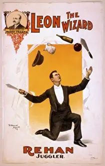Antique Posters For Sale Imprime: Leon the Wizard