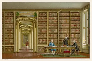 17th Century Architecture Imprime: Library, Versailles