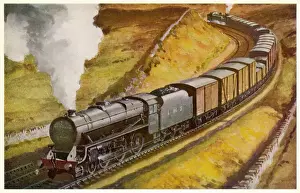 London Midland Scottish Railway Imprime: Lms Freight Train