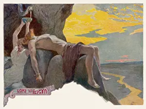 Mitología Nórdica Imprime: Loki y Sigyn