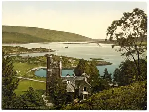 Southeast Scotland Landscape Imprime: Looking S. E. (i. e. Southeast), Kyles of Bute, Scotland