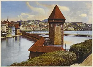 Lucerne Cityscape Imprime: Lucerne / Wasserturm C20