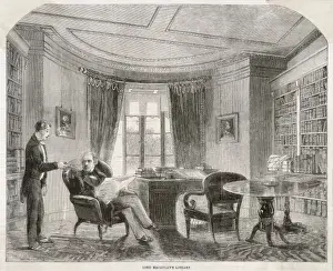Victorian Era Books Imprime: Macaulay in his Library