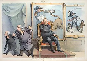 Puck Magazine Cartoons Imprime: It makes a difference where you are