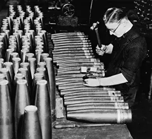 Factory Production Line Imprime: Making a shell, 1939