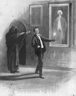 Hombre y fantasma.
