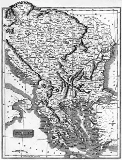Historical Maps Of Turkey Imprime: Map Balkans