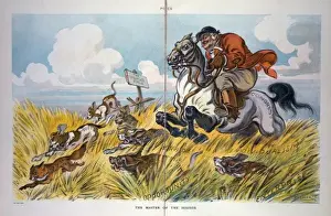 Fox Hunting Scene Imprime: The master of the hounds