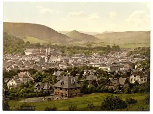 Nostalgic Coloured Photographs Imprime: Meiningen, Thuringia, Germany