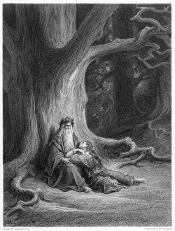 Merlín, Vivién y Árbol