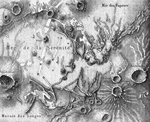 Space Phenomena Images Imprime: MOON MAP