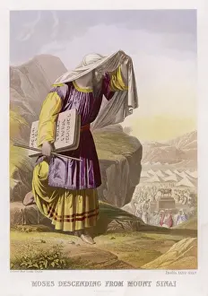 Biblical Art Prints Imprime: Moses and Tablets