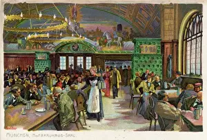 Cervecería de la Kellerei Múnich 1890