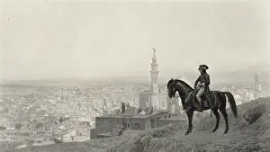 Napoleon On Horseback Imprime: Napoleon at Cairo