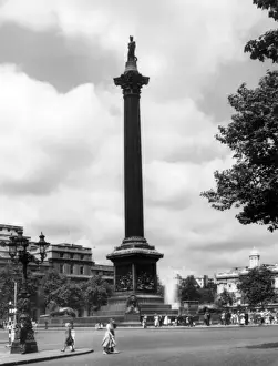 Trafalgar Square Landmark Imprime: Nelsons Column