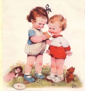 Mabel Lucie Attwell, solo un mordisco de pan Hovis.