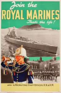 Póster de reclutamiento, Marina Real