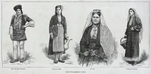 Vestimenta típica búlgara, 1885