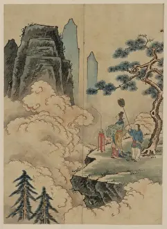 Woodblock Art Japan Imprime: Offering to the mountain spirits