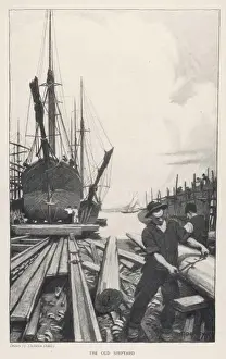 Carpenter At Work Imprime: The Old Shipyard