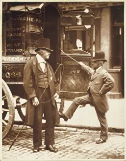 London Transport History Imprime: Omnibus Drivers 1877