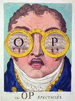 British Satire Art Imprime: The OP spectacles