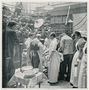 Impresiones de Una operación en el hospital de Charing Cross, Londres, observada por estudiantes y colegas Hospital Imprime: Operación/Charing Cross