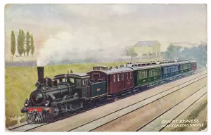 Impresiones de Próximo a su término oriental en Constantinopla (Estambul). Fecha: 1907 Imágenes Relacionadas Imprime: Carta de la Orientación Expresa