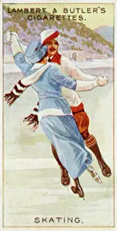 Ice Skating In Winter Imprime: Pair Ice-Skating 1914