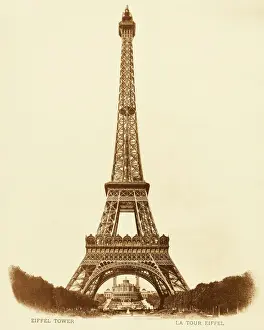 Torre Eiffel Imprime: Torre de Eiffel, París 1890-1914
