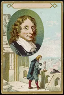 17th Century Philosopher Imprime: Pascal / Trade Card