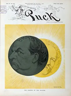 Puck Magazine Artwork Imprime: The passing of the eclipse