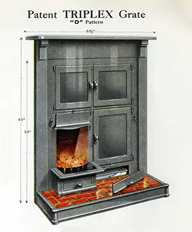 Period Home Interior Style Imprime: Patent Triplex Grate D Pattern