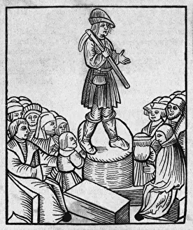 Protestant Reformation Images Imprime: Peasant Preaching