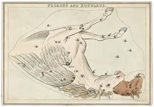 Cartas Astrales Imprime: Mapa de Pégaso Estrella