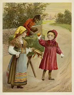19th Century Illustration Art Imprime: Performing Monkey