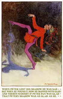 Peter Pan Illustrations Imprime: When Peter lost his shadow