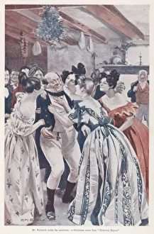 Classic Literature Art Prints Imprime: Picwick & Mistletoe