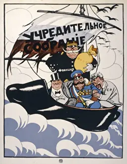Russian Revolutionary Posters Imprime: Poster; the Assembly
